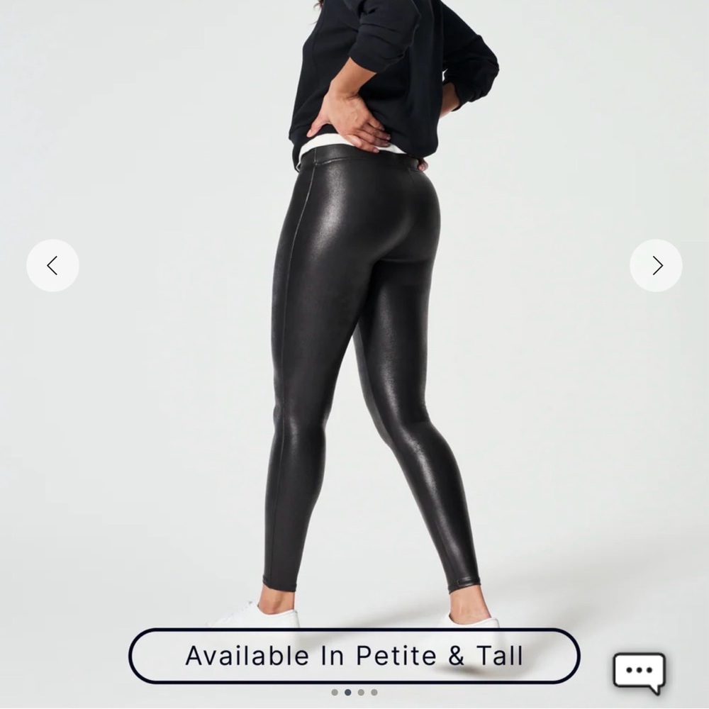 SPANX Faux Leather Leggings 3X